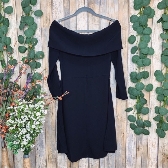 Theory Elegant Mini Kensington OTS Dress - Picture 3 of 6